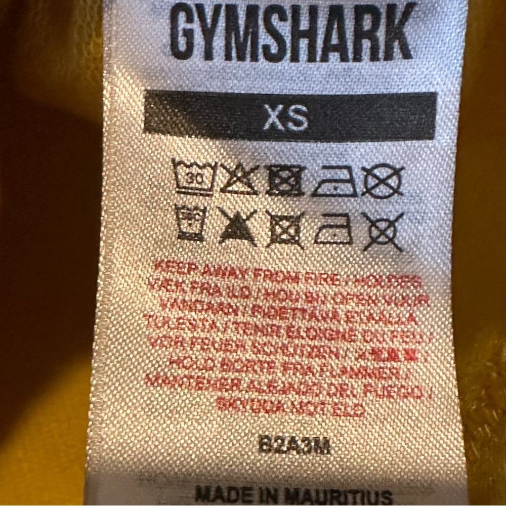(Sold)Gymshark Cropped Hoodie Mustard Yellow Training Top Women’s Size XS - Picture 11 of 11